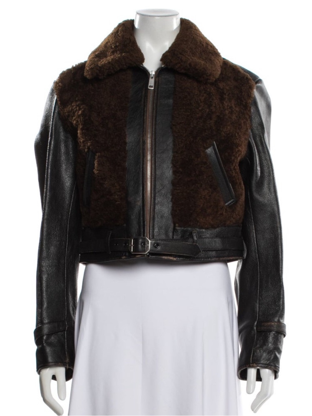 Prada Leather and shearling Jacket